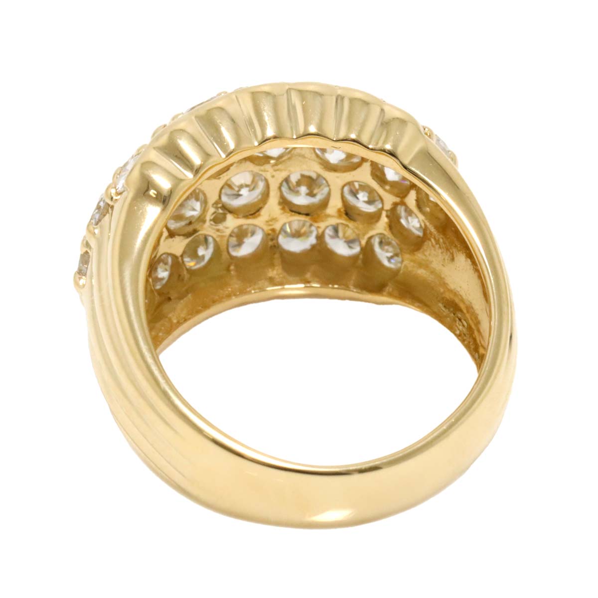 Diamond 3.00ct Ring 18K YG Yellow Gold 750 5.5-5.75(US)