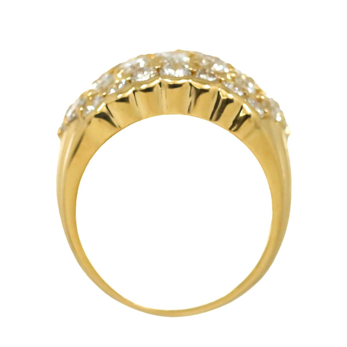 Diamond 3.00ct Ring 18K YG Yellow Gold 750 5.5-5.75(US)