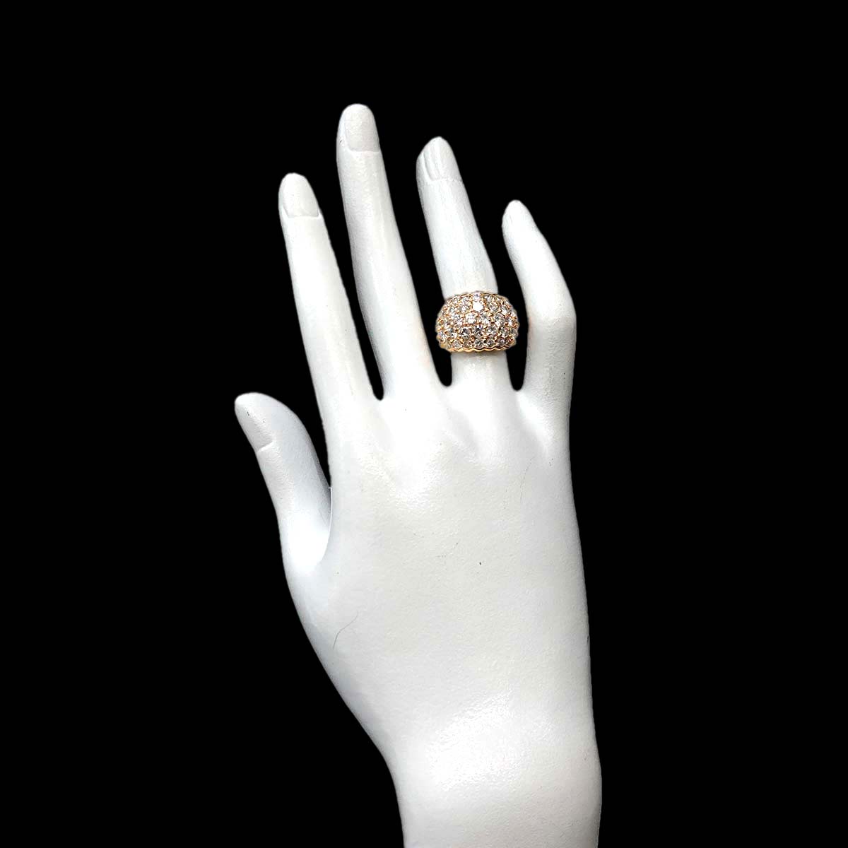 Diamond 3.00ct Ring 18K YG Yellow Gold 750 5.5-5.75(US)