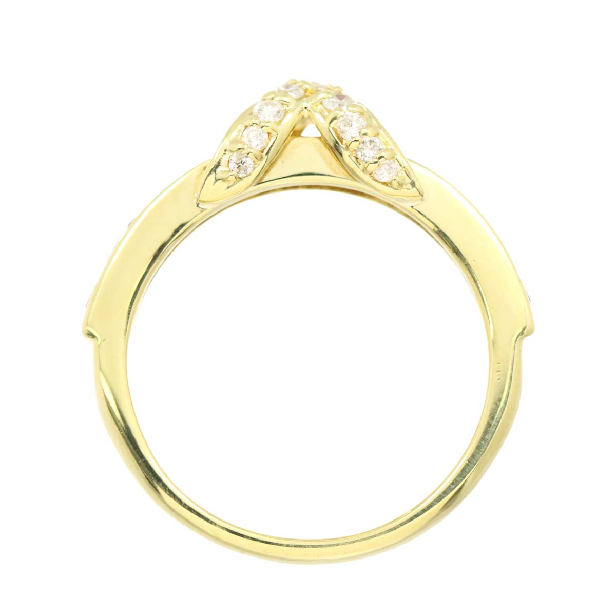 Ruby 1.00ct Diamond 0.23ct Ring 18K YG Yellow Gold 750 6.5-6.75(US)