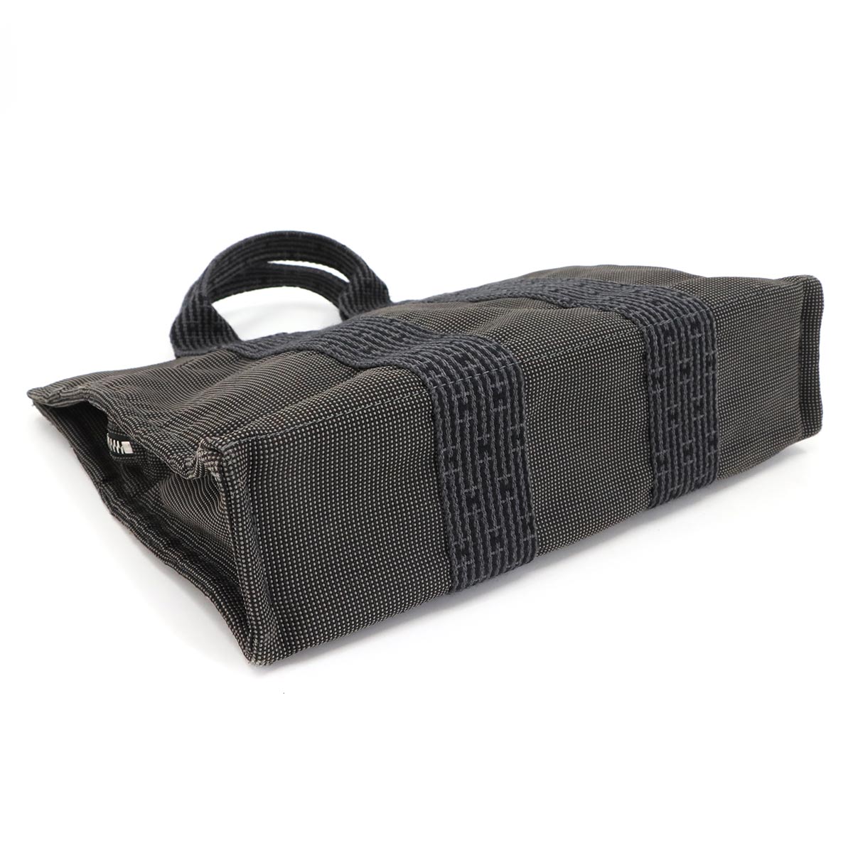 Herline Tote PM Bag Canvas Gray Unisex Purse