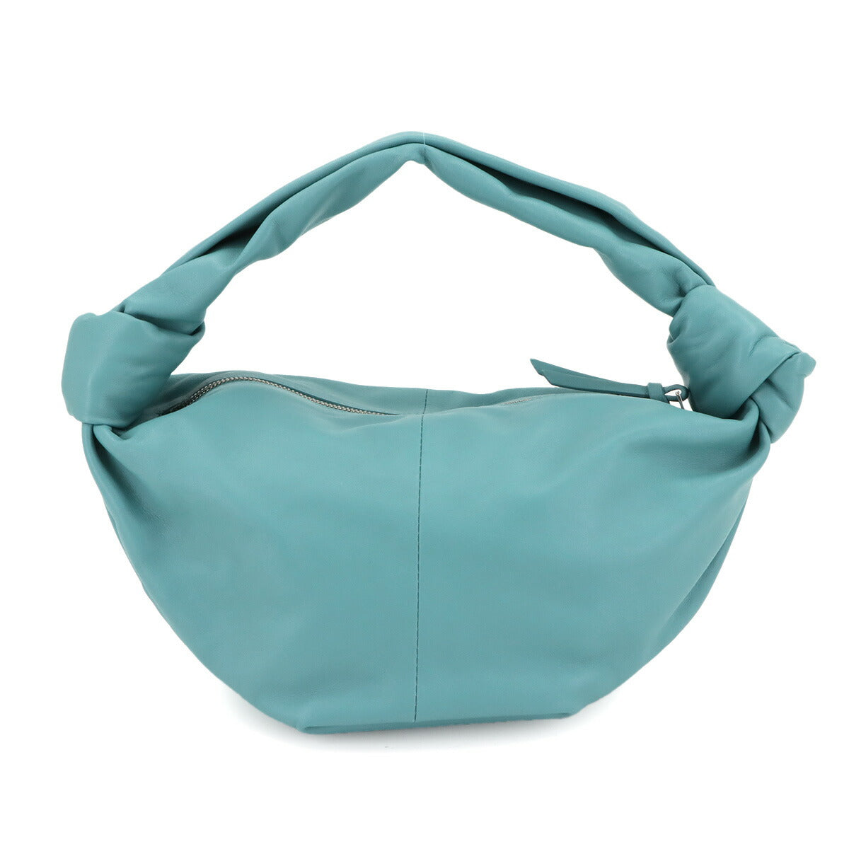 Double Knot Hand Bag Leather Light blue 629635 Purse