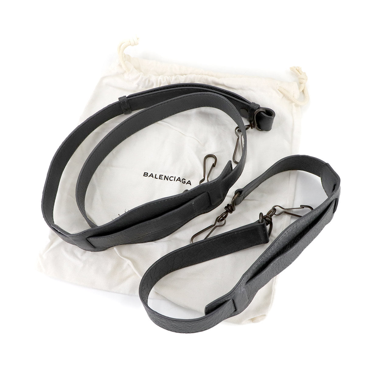 The City Hand Shoulder Bag Leather Gray 115748