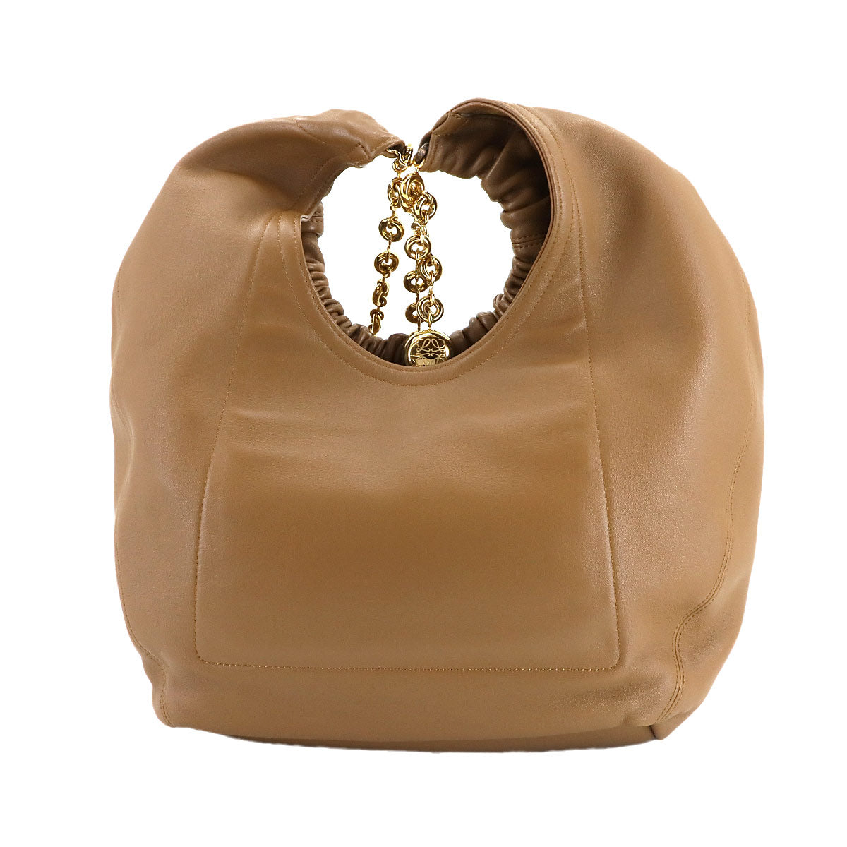 Squeeze Medium Shoulder Bag Leather Oak Purse Brown