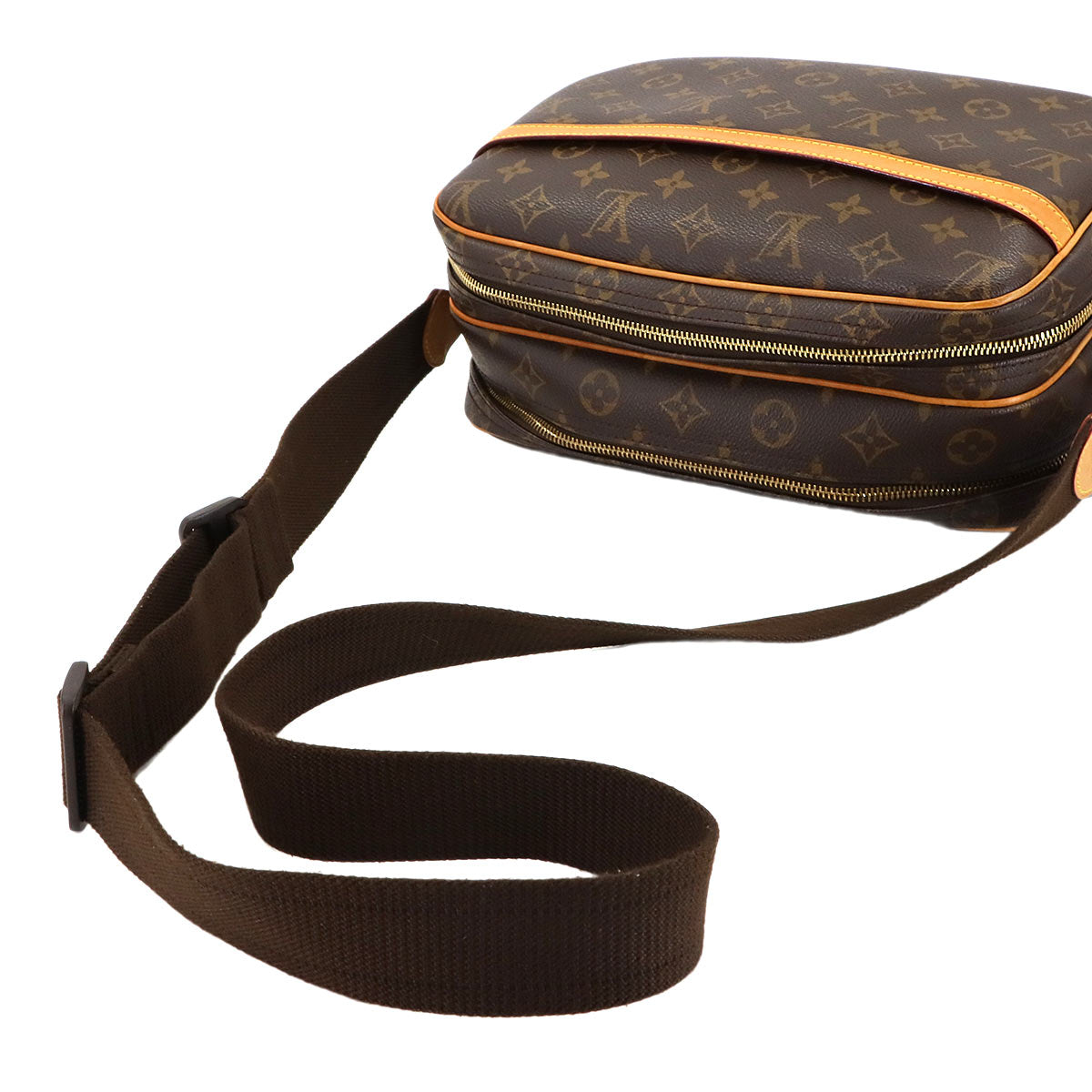 Monogram Reporter PM Shoulder Bag Brown M45254 Purse