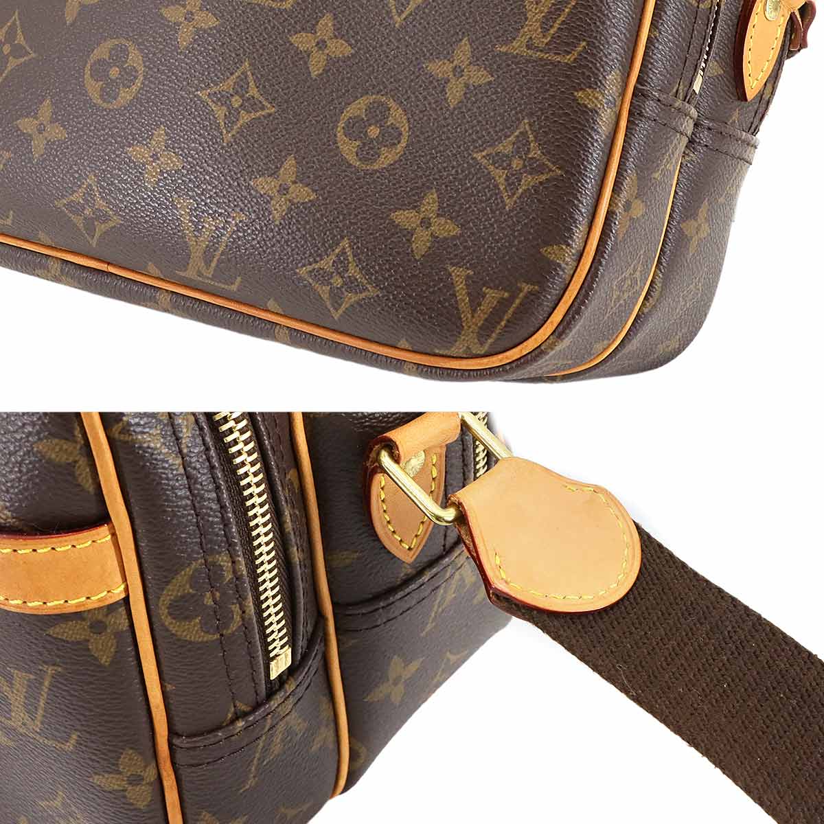 Monogram Reporter PM Shoulder Bag Brown M45254 Purse