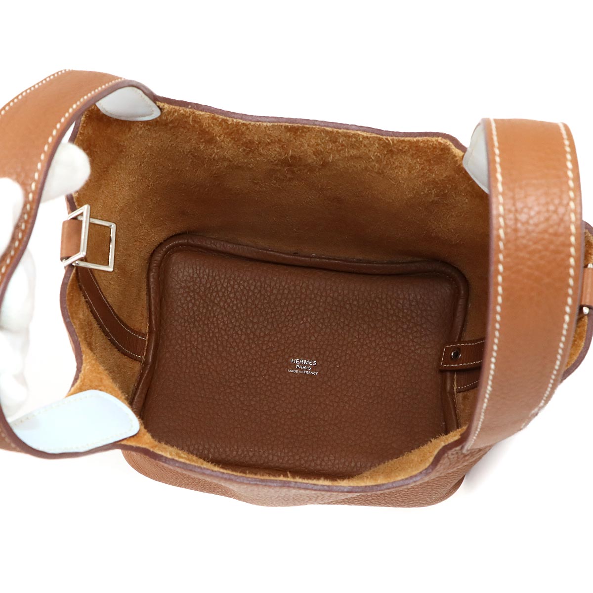 Picotin Lock PM Eclat Hand Bag Taurillon Clemence Swift Gold