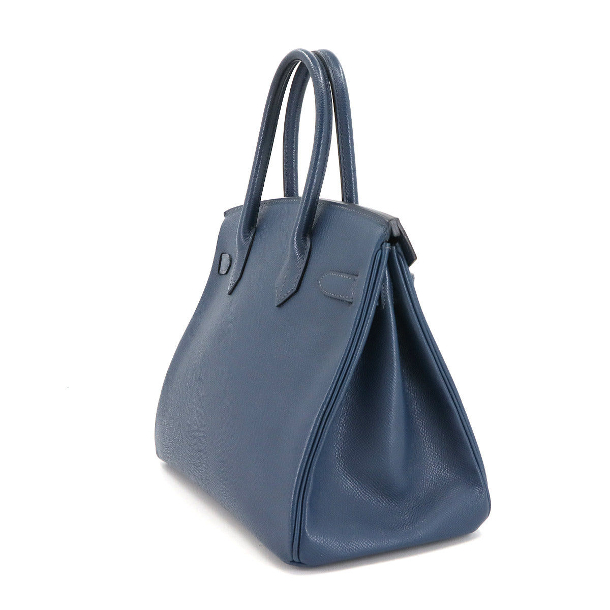 Birkin 30 Veau Epsom Blue Hand Bag Purse