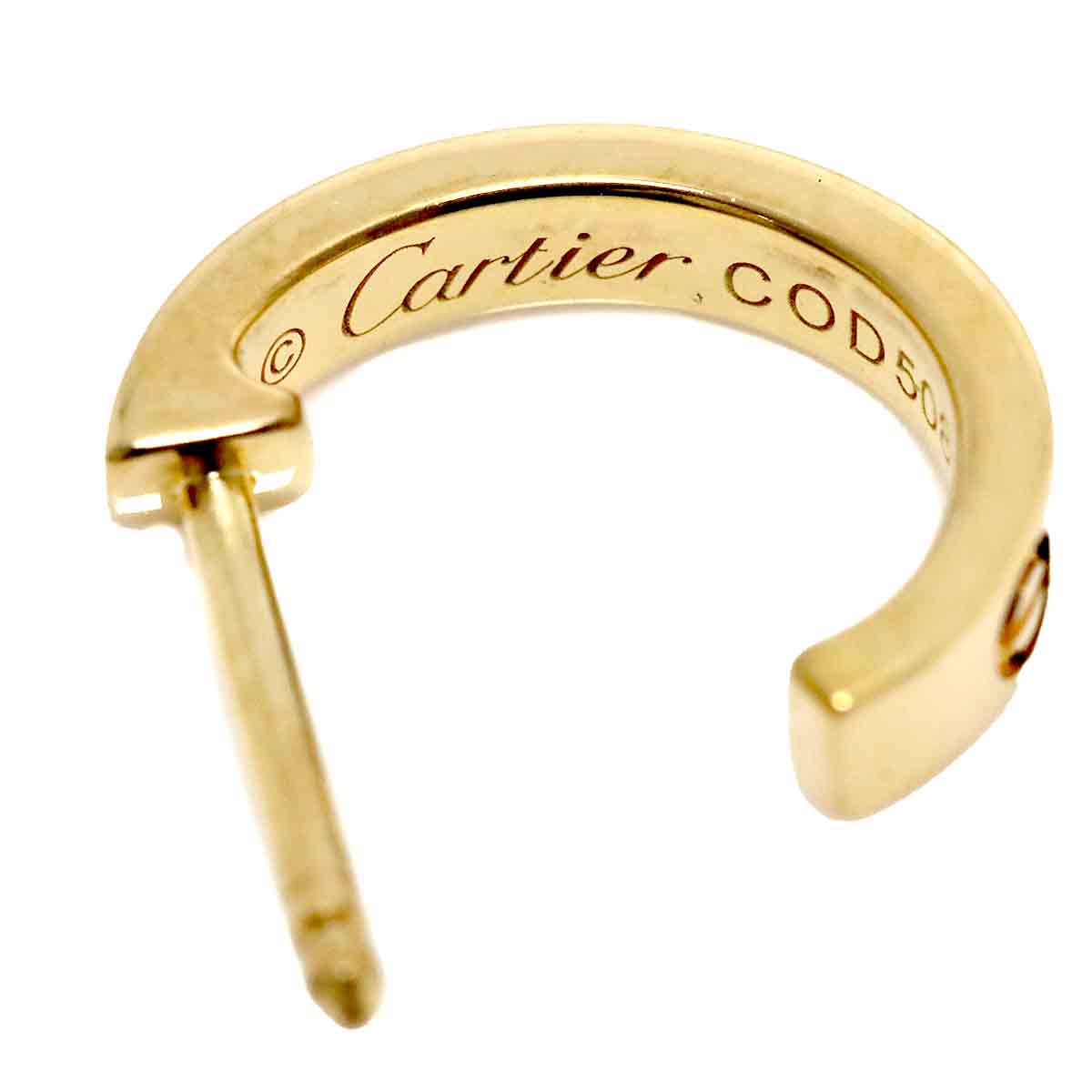 Love Earrings Pierced 18K YG 750