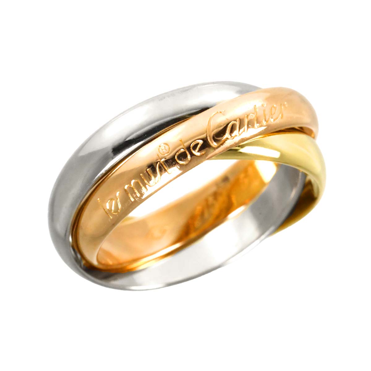 Trinity MM Ring 18K YG WG PG 750 Size51 5.5-5.75(US)