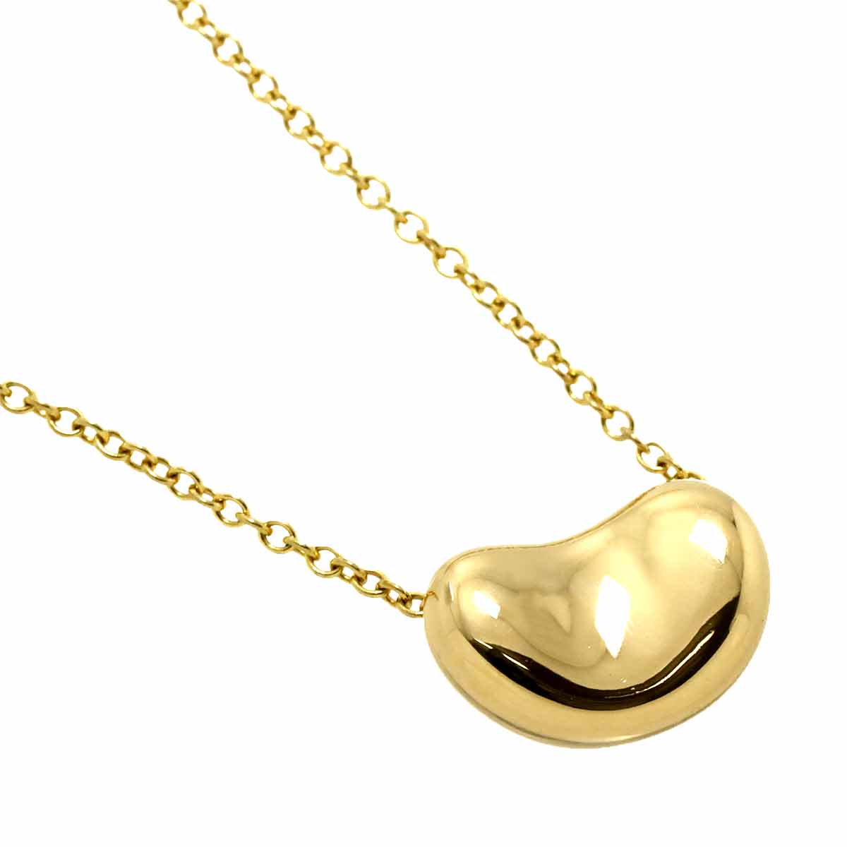 Bean Necklace 18K Yellow Gold 750