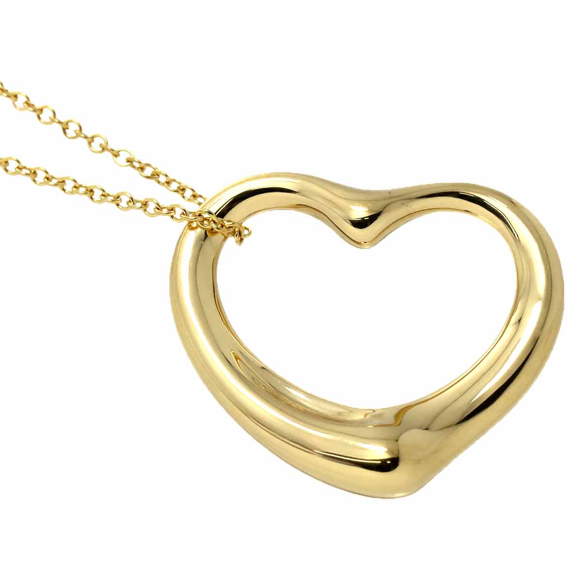 Open Heart Necklace 18K Yellow Gold 750