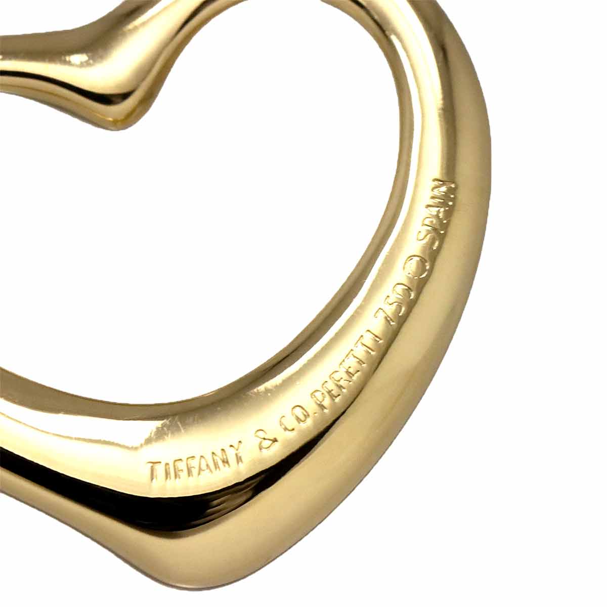 Open Heart Necklace 18K Yellow Gold 750