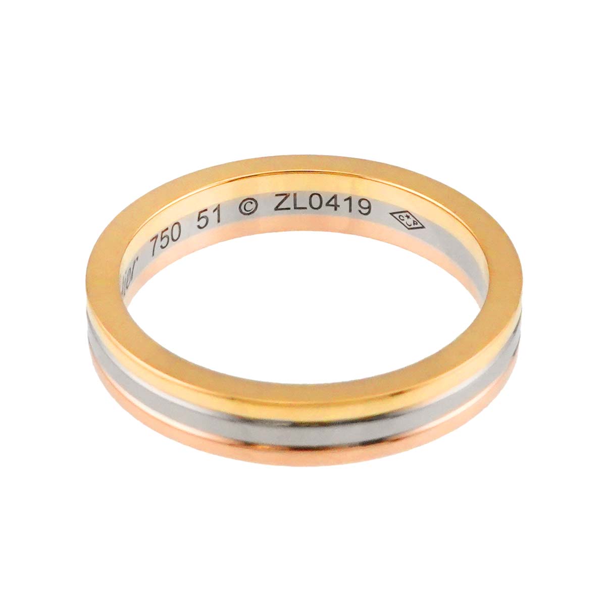 Vendome Ring 18K YG WG PG 750 size51 5.5-5.75(US)