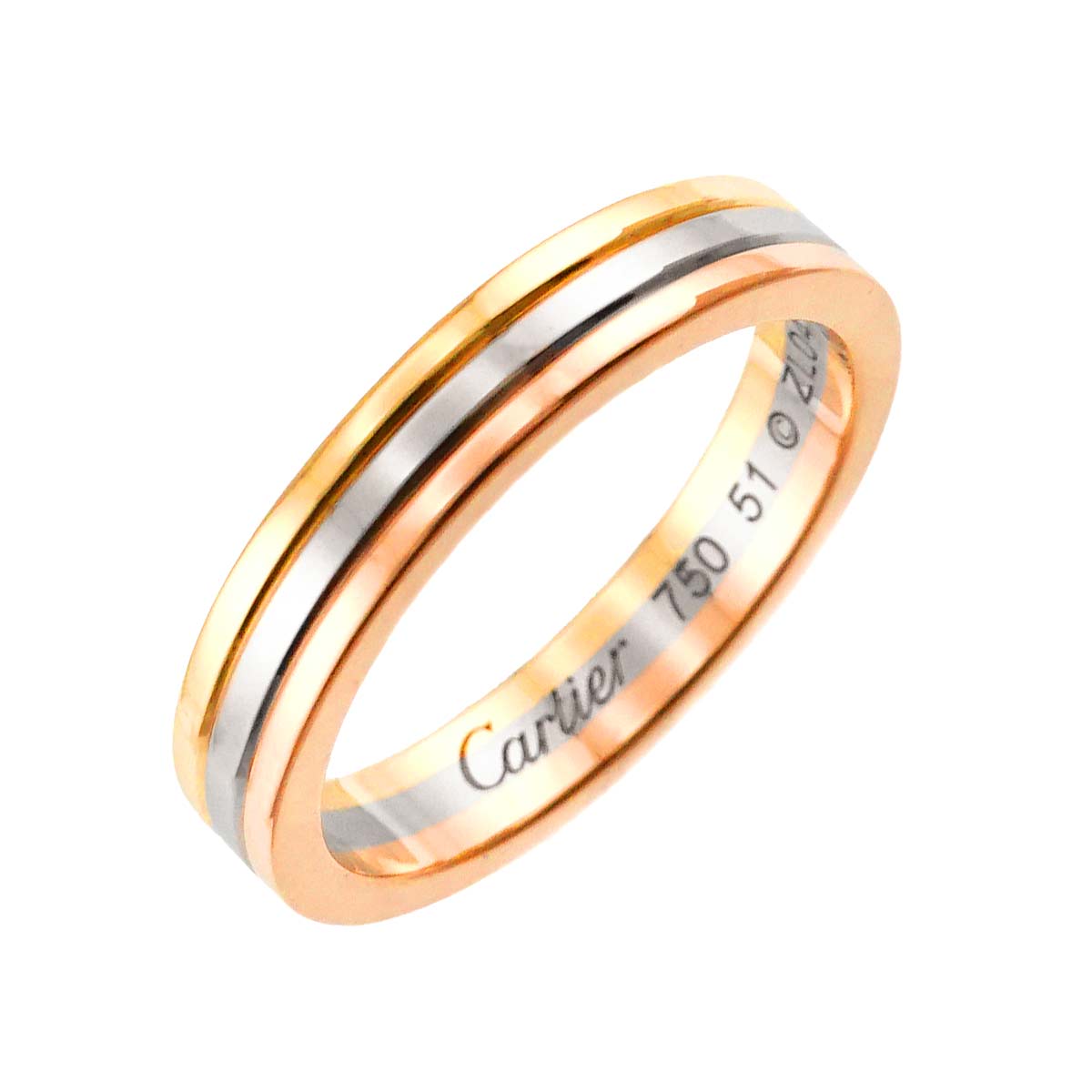 Vendome Ring 18K YG WG PG 750 size51 5.5-5.75(US)