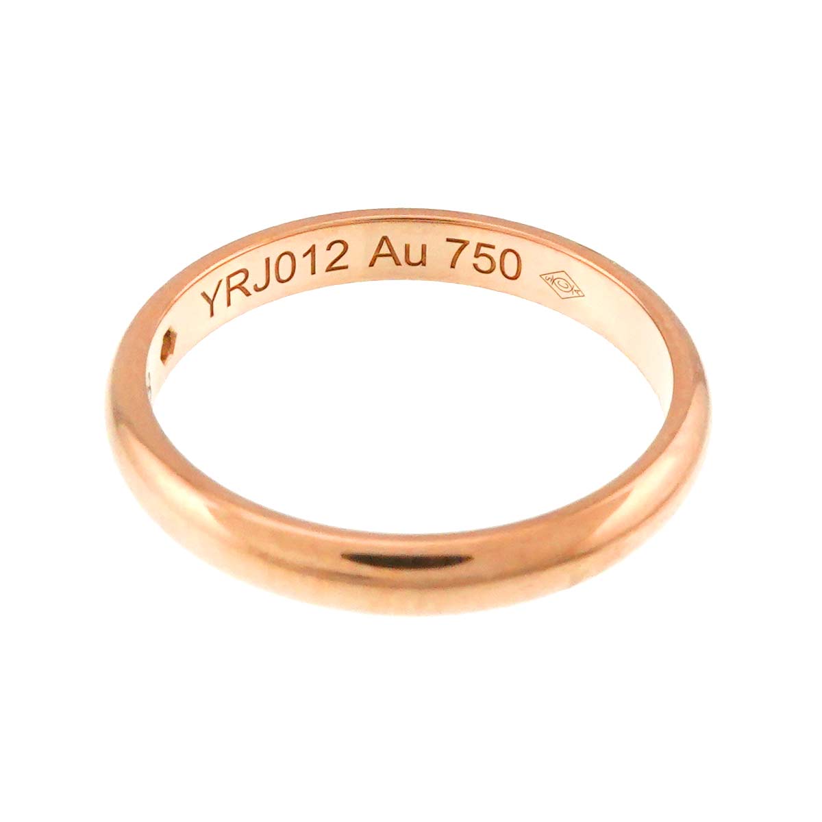 Classic Diamond 1P Ring 18K Pink Gold 750 Size48 4.5(US)