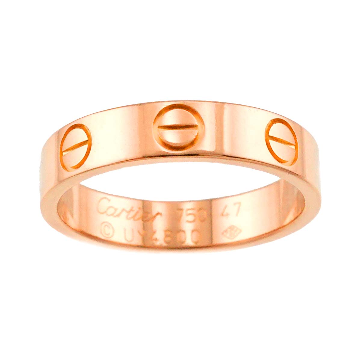 Cartier Mini Love Ring 18K Pink Gold 750 size47 4(US)