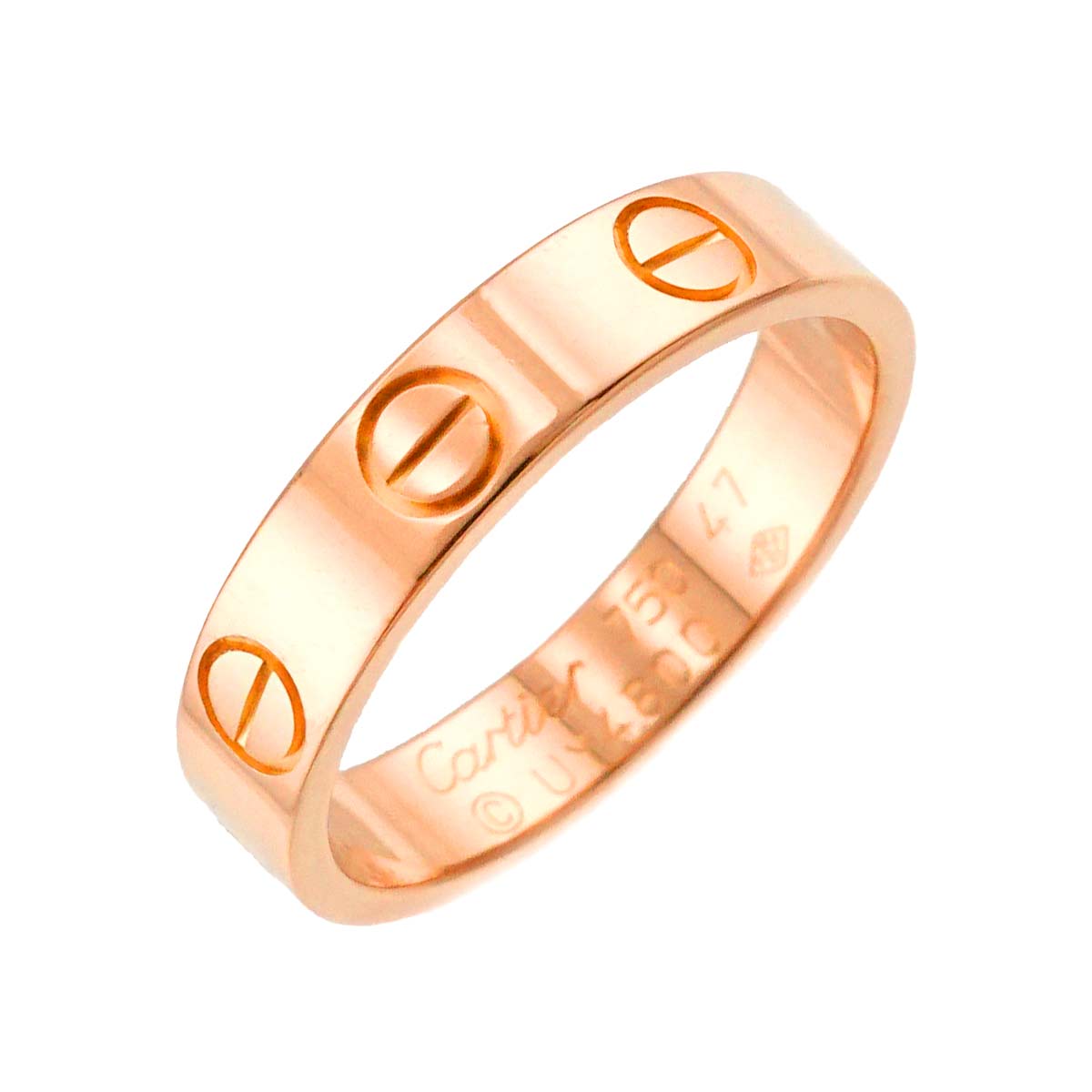 Cartier Mini Love Ring 18K Pink Gold 750 size47 4(US)