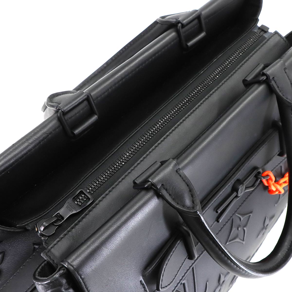 Monogram Seal Steamer Tote Shoulder Bag Leather M58710