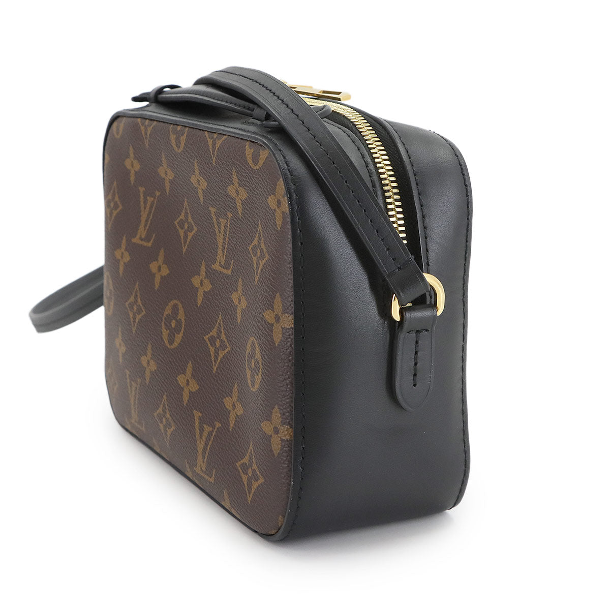 Monogram Saintonge Shoulder Bag Brown Noir M43555 Purse