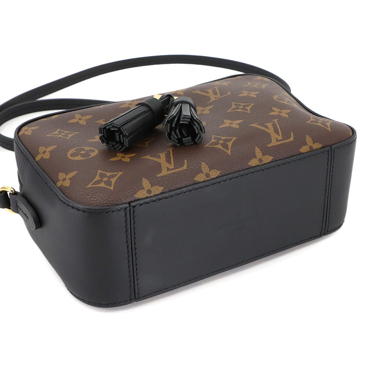 Monogram Saintonge Shoulder Bag Brown Noir M43555 Purse