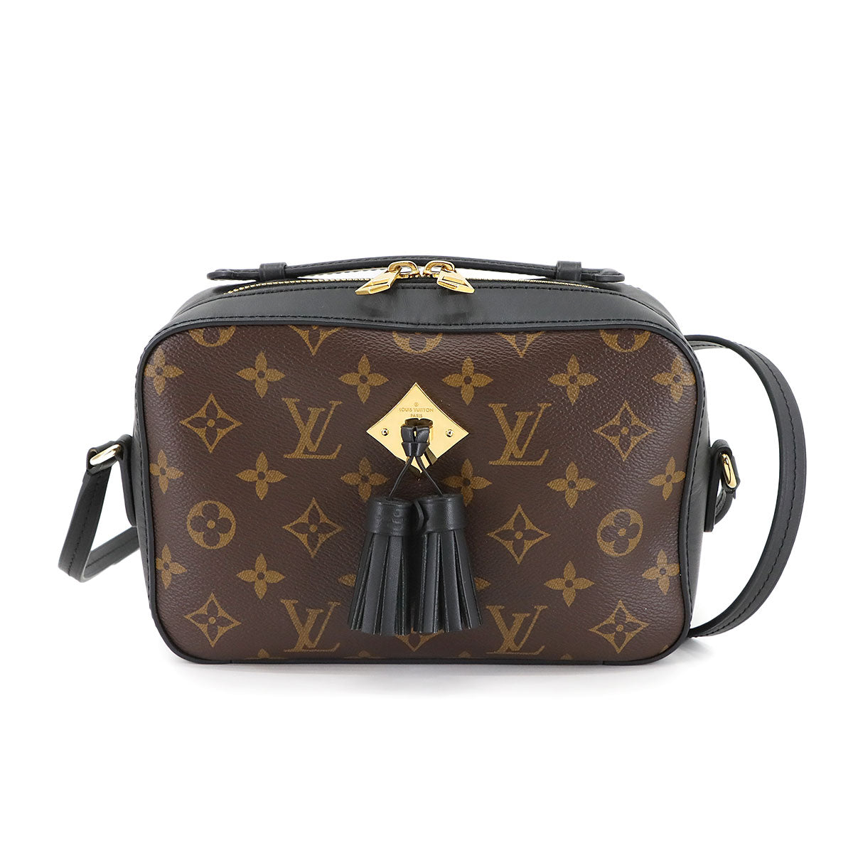 Monogram Saintonge Shoulder Bag Brown Noir M43555 Purse