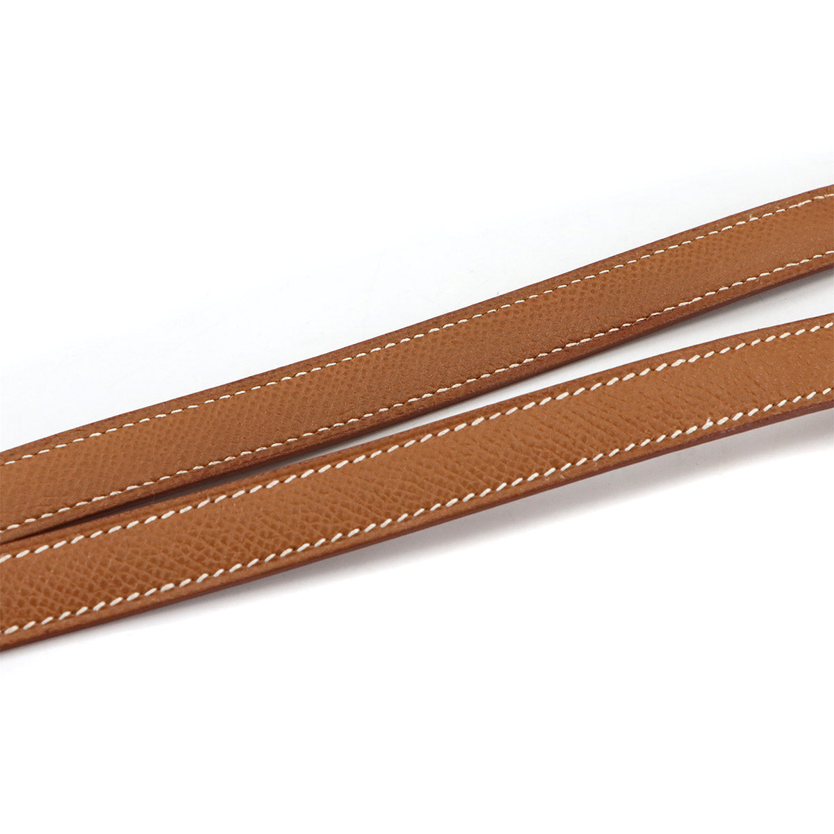 Shoulder Strap Couchevel Epsom Leather Gold Brown Accessory