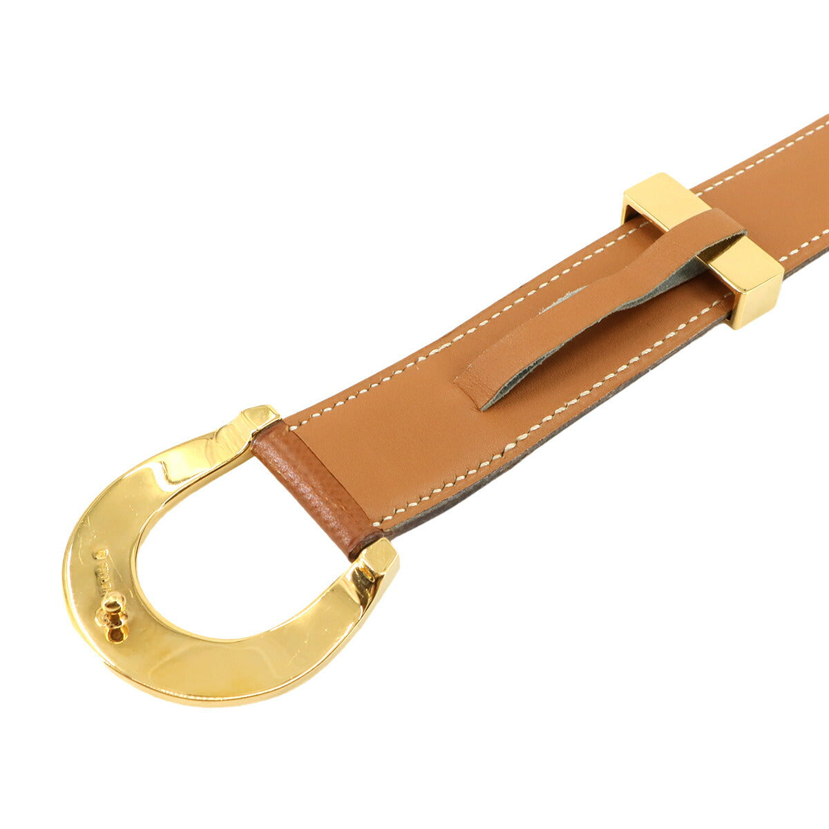 Horseshoe Belt Couchevel Epsom Gold 70 Women's