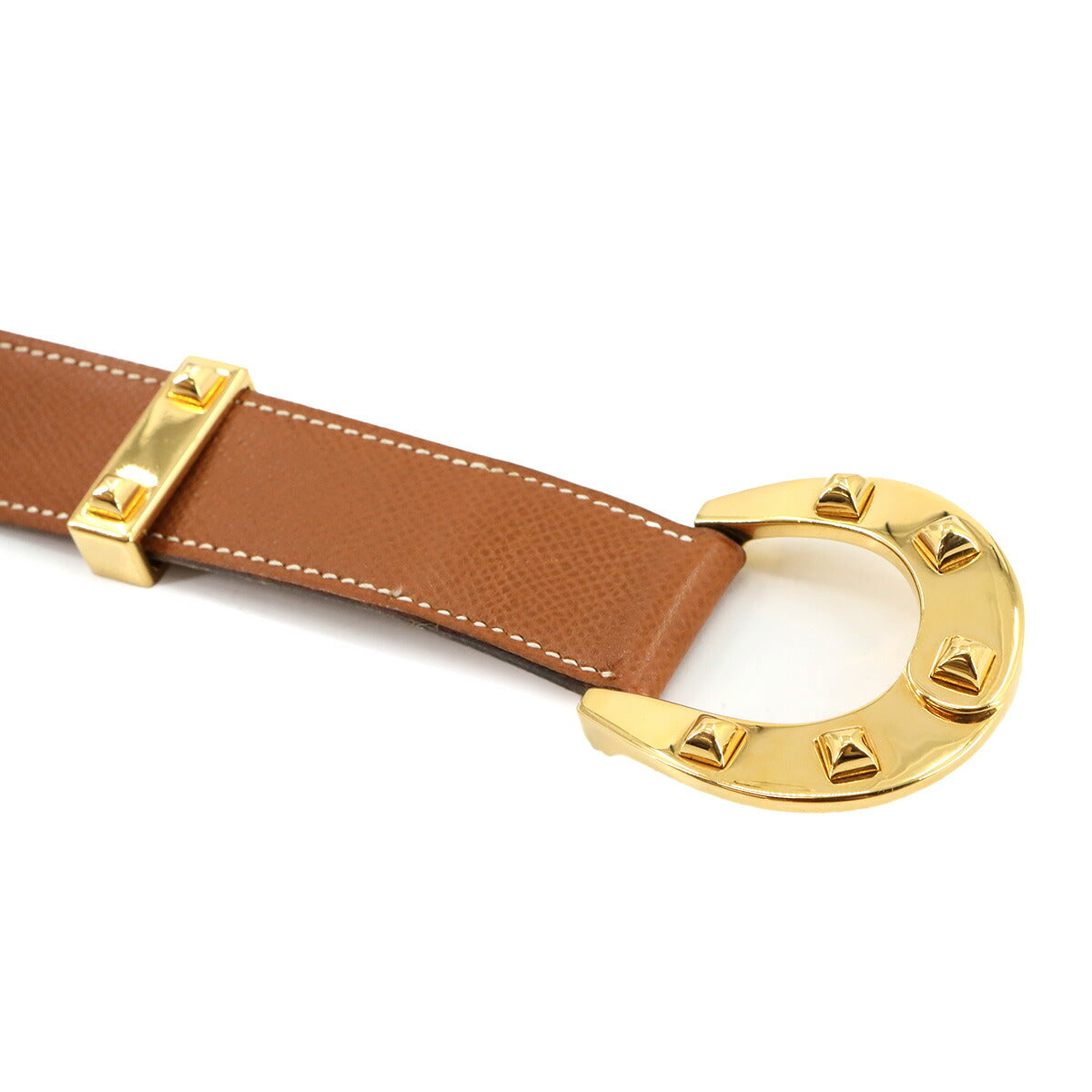 Horseshoe Belt Couchevel Epsom Gold 70 Women's
