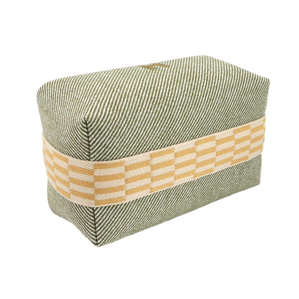 Bride a Brac PM H Natte Hand Bag Toile H Vert Foret Pouch