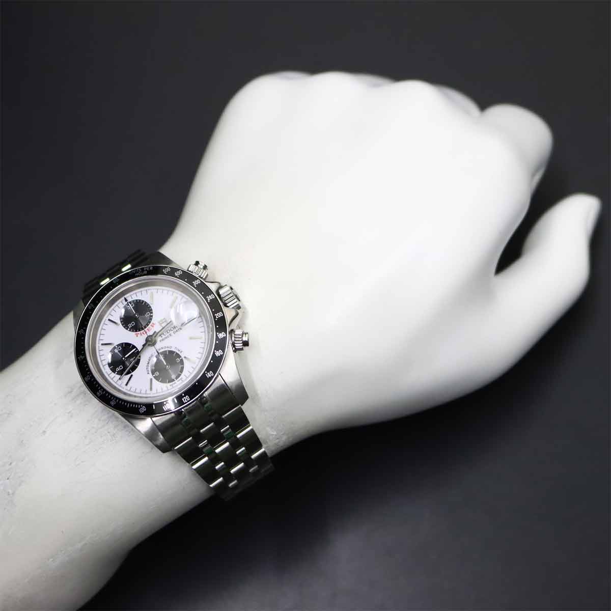 Chrono Time 79260 Chronograph Date Automatic White Dial