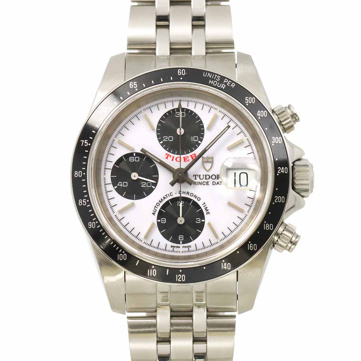 Chrono Time 79260 Chronograph Date Automatic White Dial