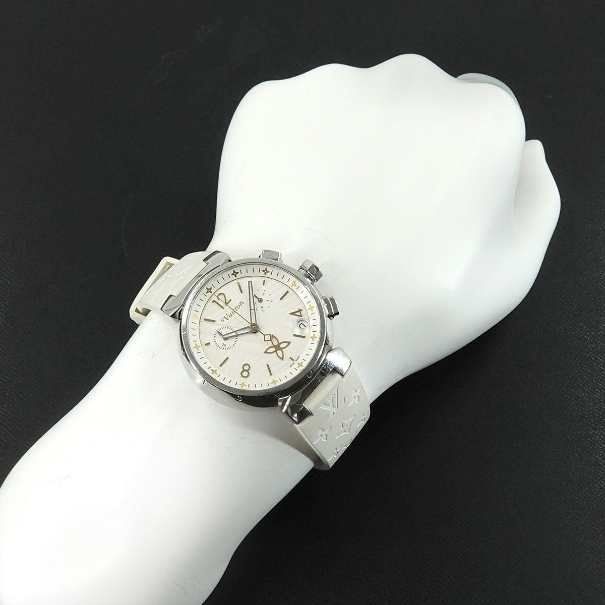 Tambour New Wave Chronograph QA093 Quartz Mens Watch