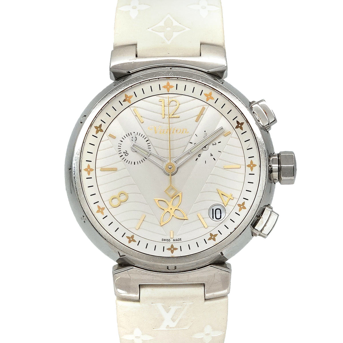 Tambour New Wave Chronograph QA093 Quartz Mens Watch