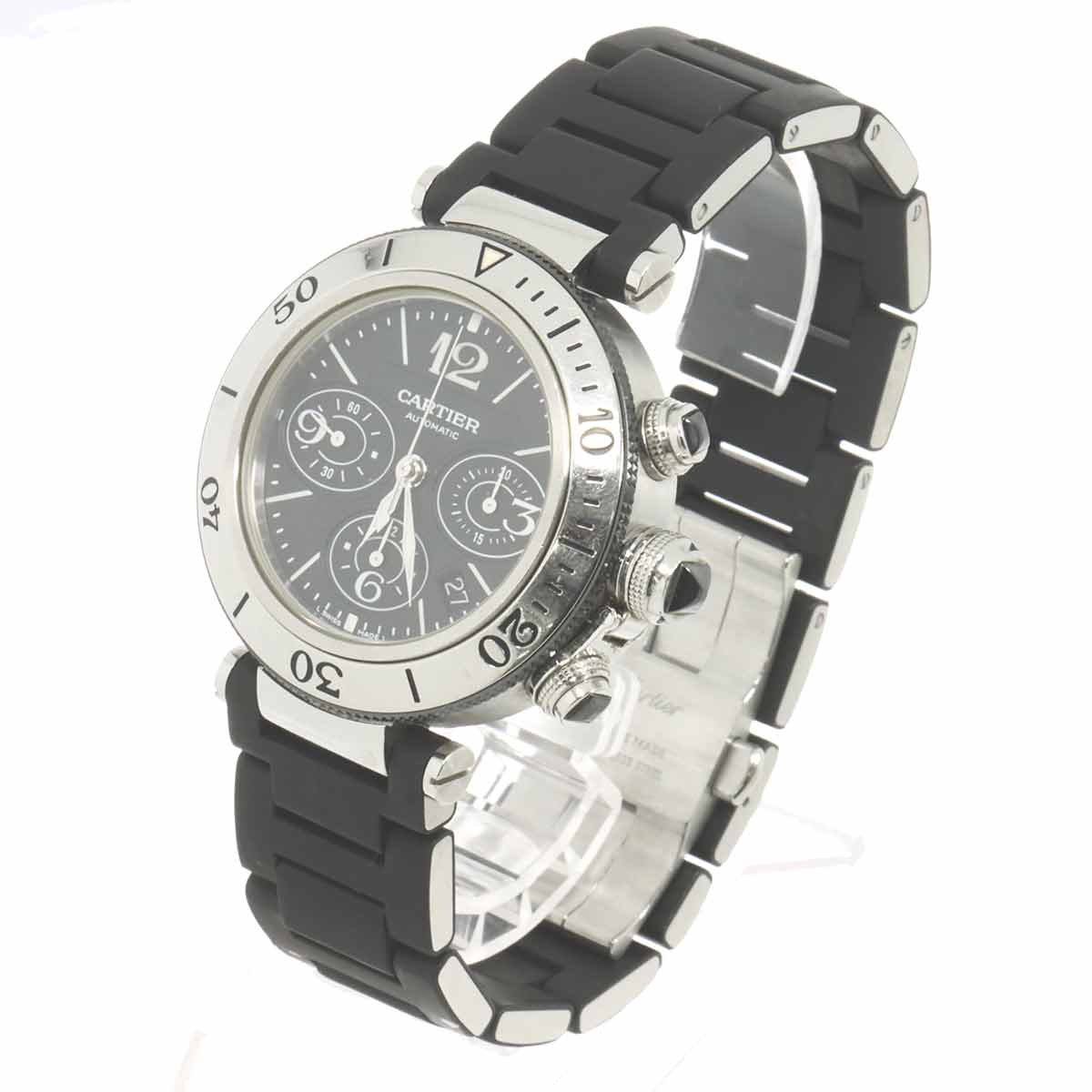 Pasha Chronograph W31088U2 Automatic Black Dial Mens