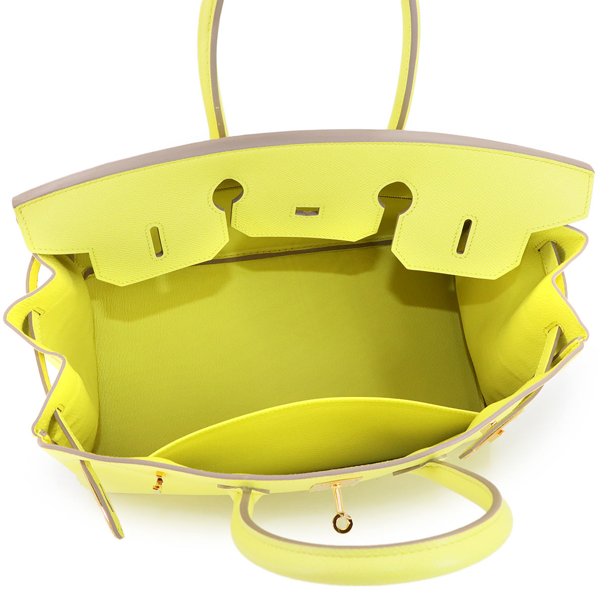 Birkin 35 Veau Epsom Soufre Hand Bag Purse