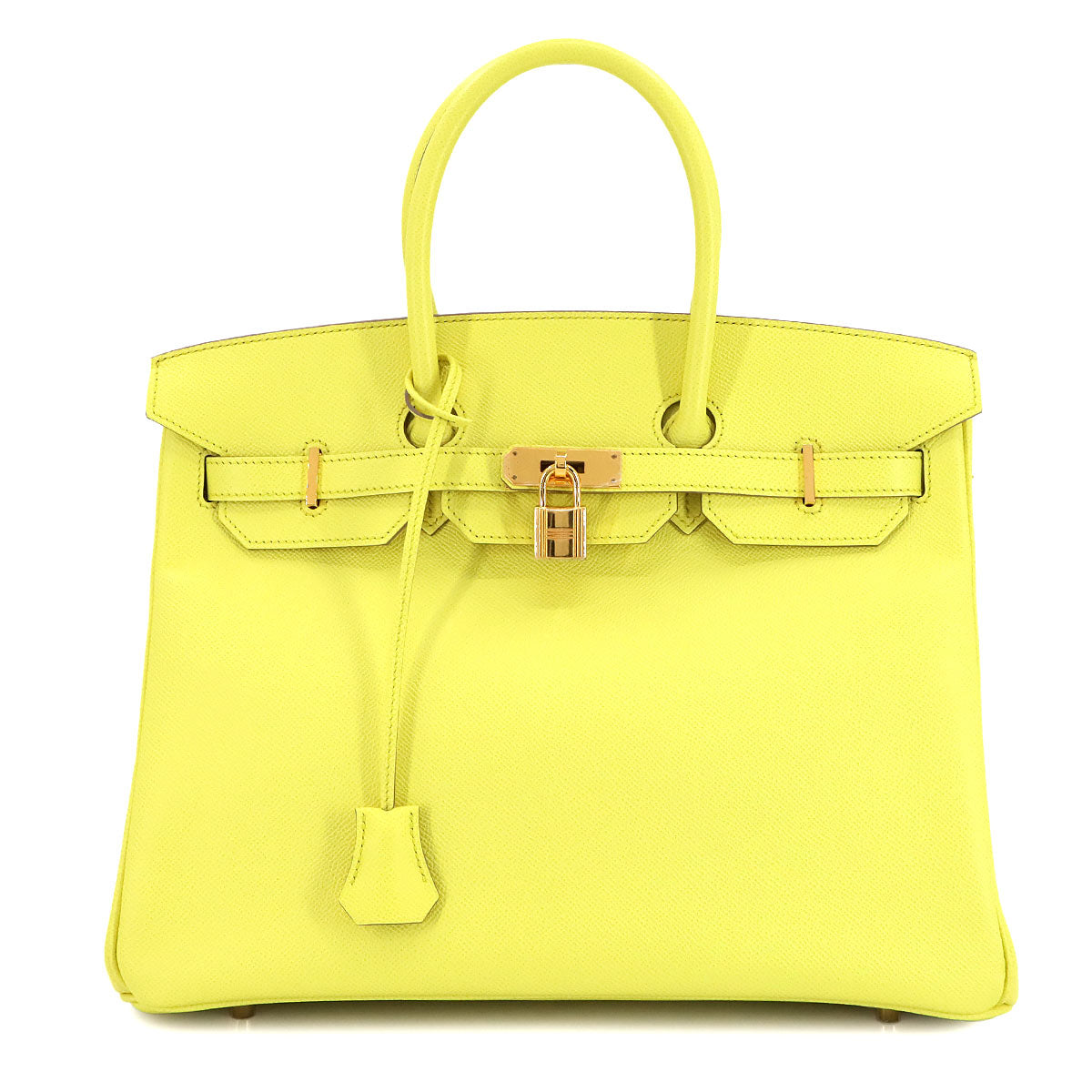 Birkin 35 Veau Epsom Soufre Hand Bag Purse