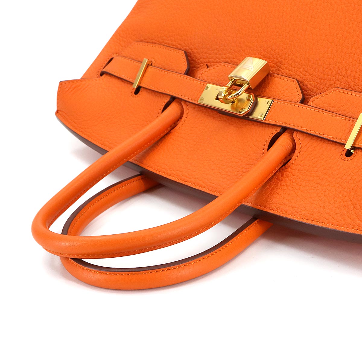 Birkin 35 Hand Bag Togo Orange Purse