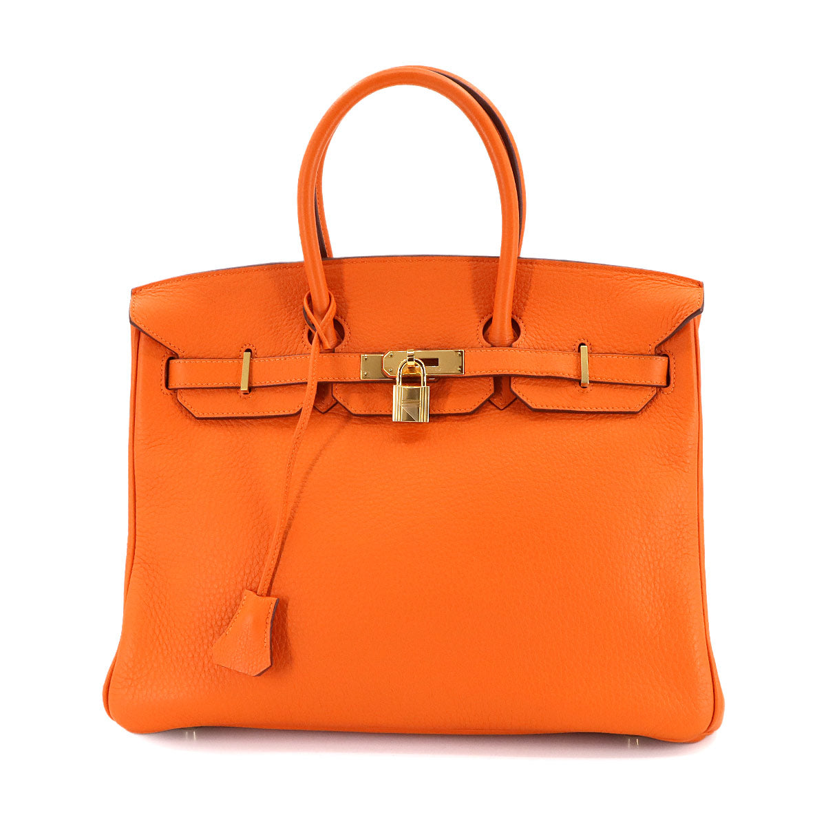 Birkin 35 Hand Bag Togo Orange Purse
