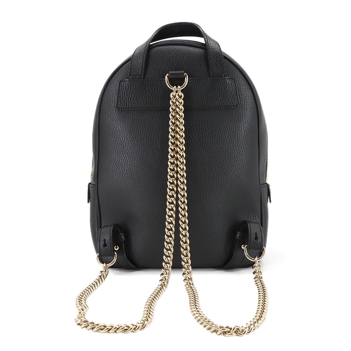 Interlocking G Soho Back Pack Leather Black 536192 Purse