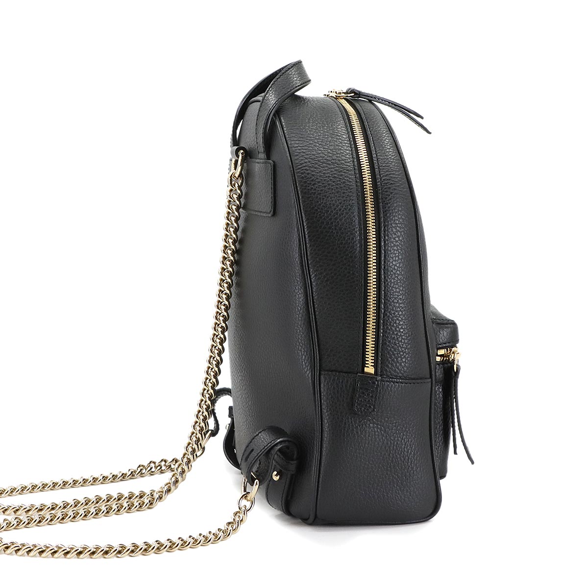 Interlocking G Soho Back Pack Leather Black 536192 Purse