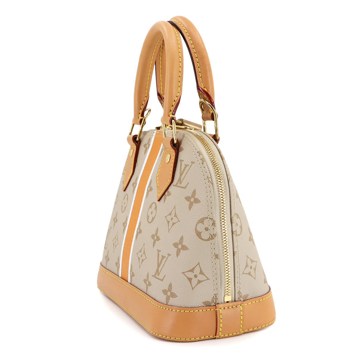 Monopanum Alma BB Hand Shoulder Bag Leather Beige M23502