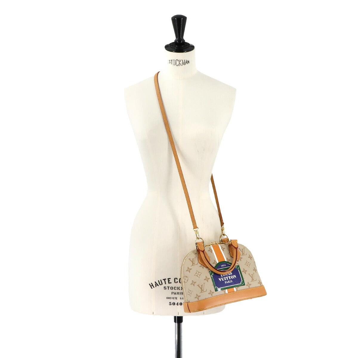 Monopanum Alma BB Hand Shoulder Bag Leather Beige M23502