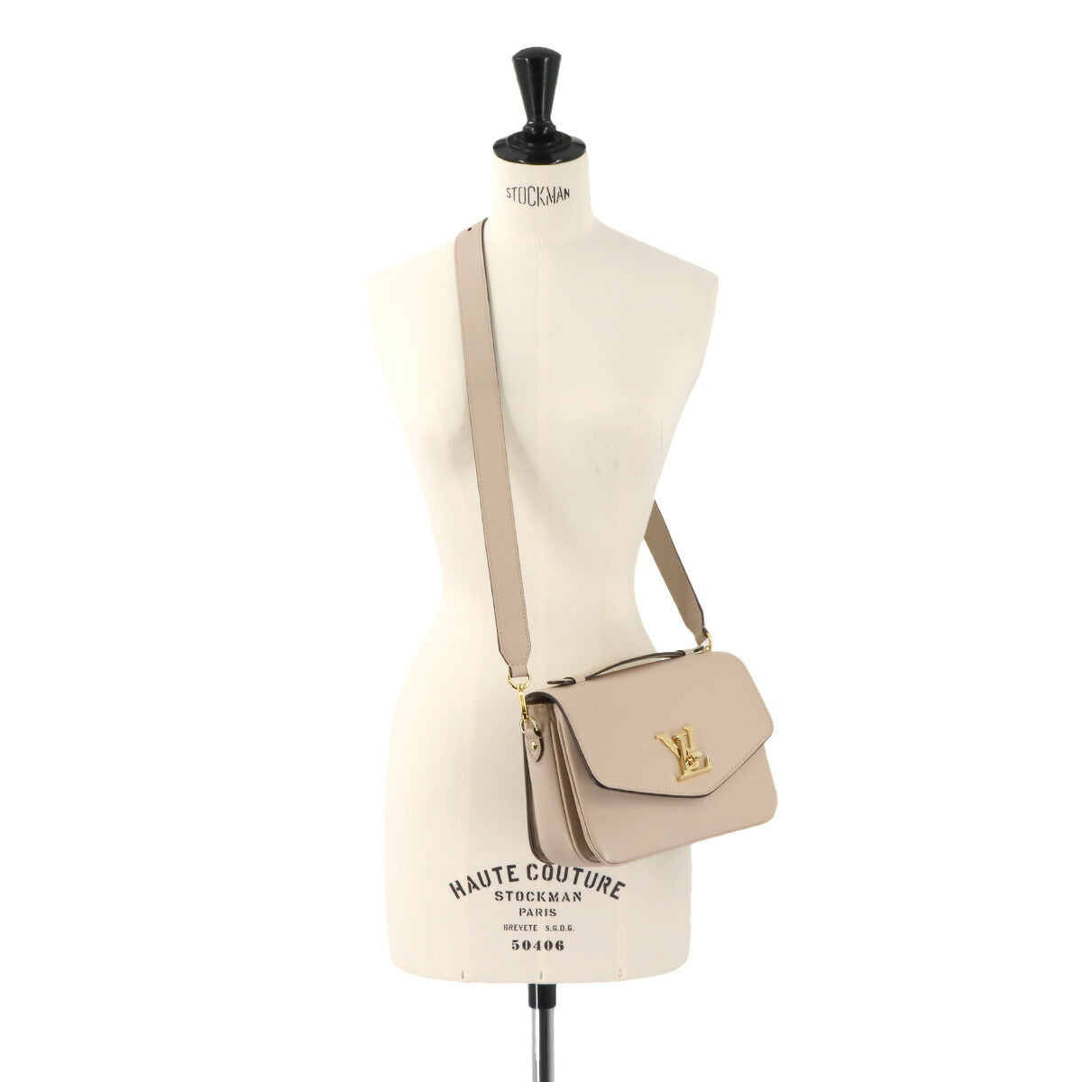 Oxford Hand Shoulder Bag Leather Greige M22792