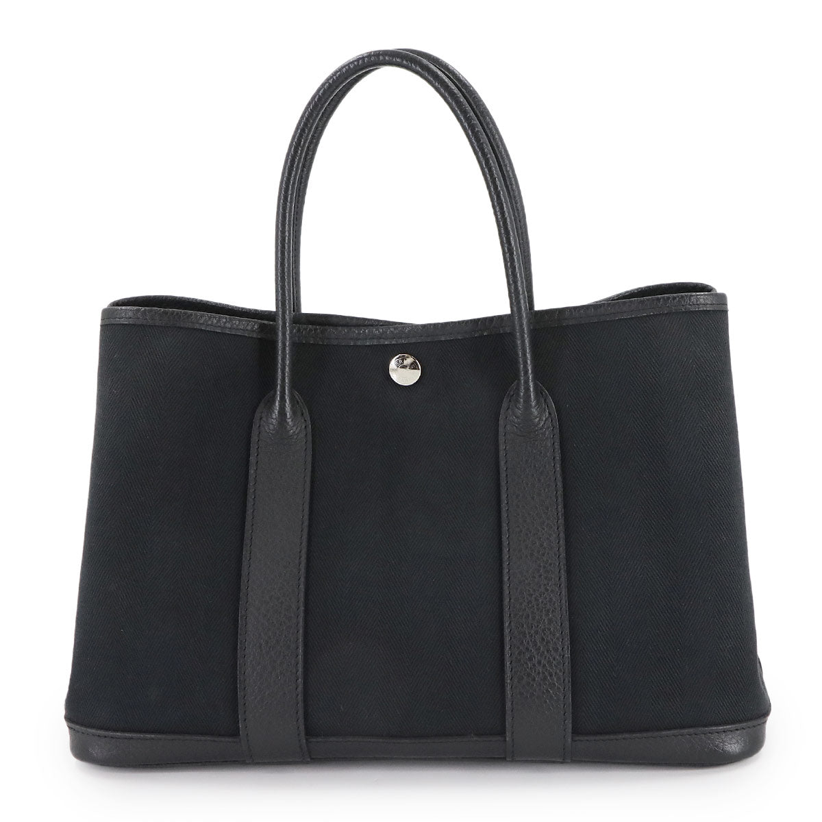 Garden Party TPM Tote Bag Toile Chevron Negonda Black