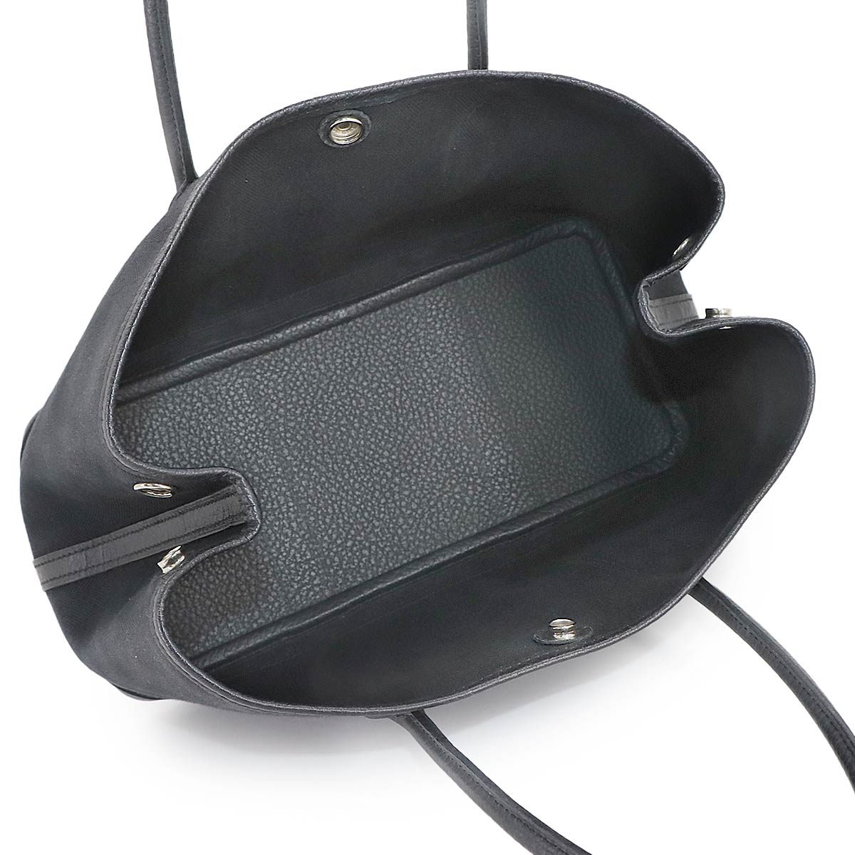 Garden Party TPM Tote Bag Toile Chevron Negonda Black