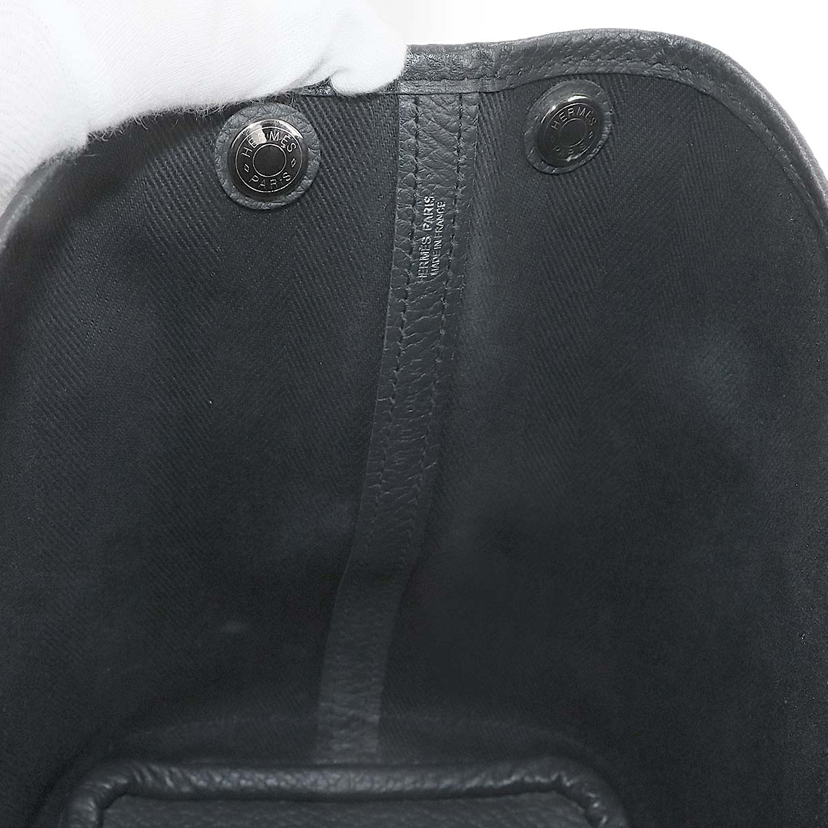 Garden Party TPM Tote Bag Toile Chevron Negonda Black