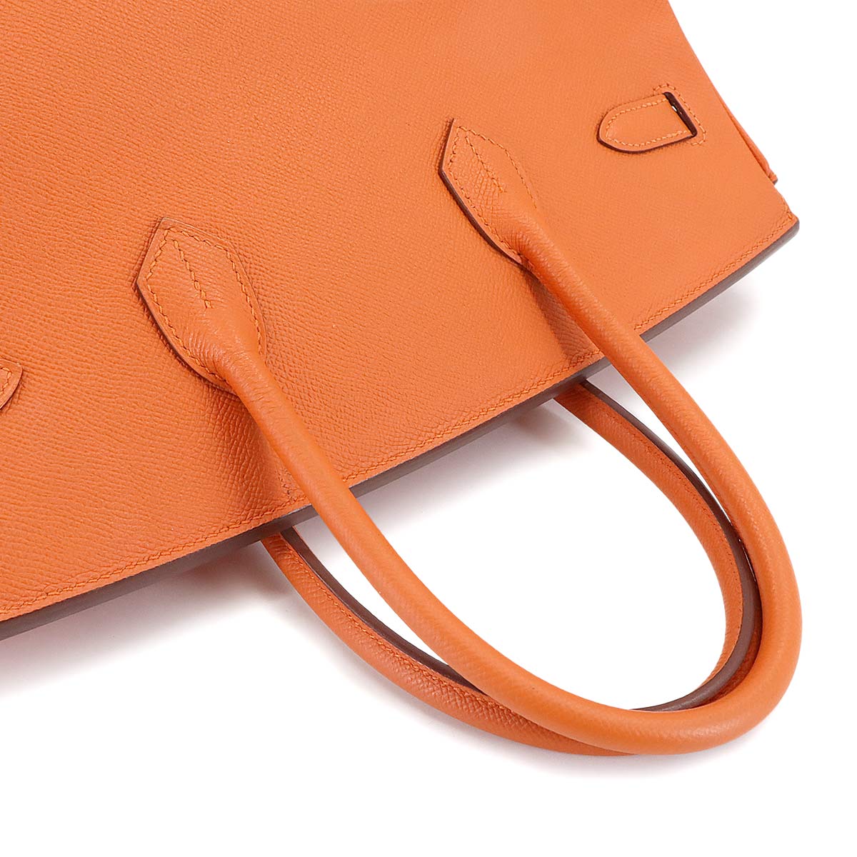 Birkin 35 Veau Epsom Feu Orange Hand Bag Purse