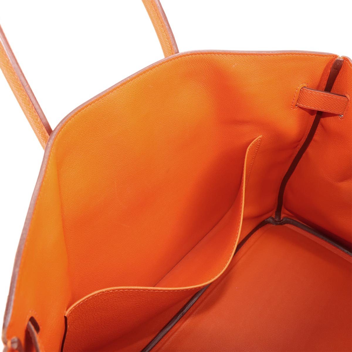 Birkin 35 Veau Epsom Feu Orange Hand Bag Purse