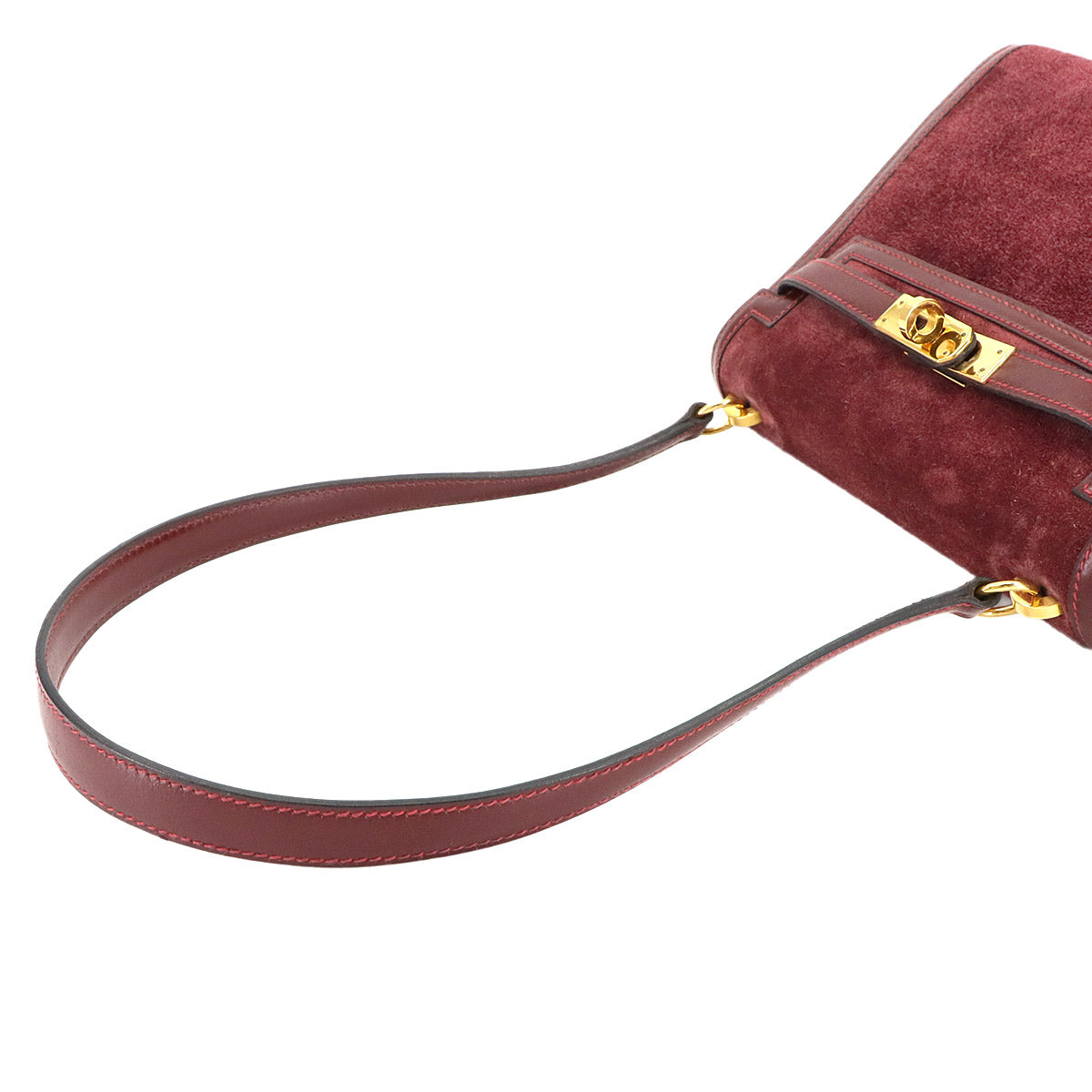 Mini Kelly Shoulder Bag Dobris Box calf Rouge H Purse